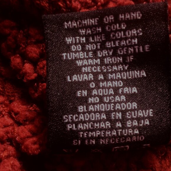 Mesh + Lace Burnt Sienna Boho Textured Chunky Knit Open Front Cardigan Size 2X - Picture 6 of 6